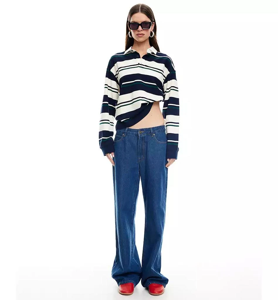 Lioness Women
s Preppy Long-Sleeve Pull-On Top