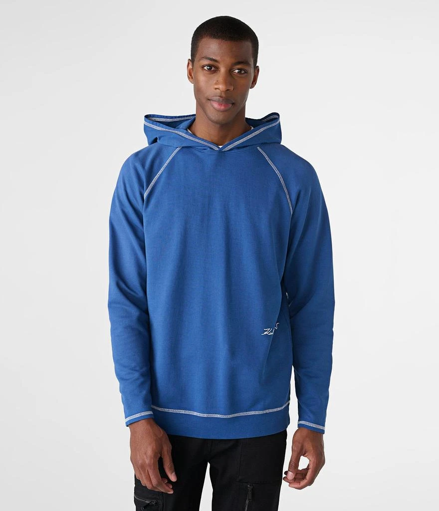Karl Lagerfeld Paris CONTRAST STITCHING RAGLAN SLEEVE HOODIE 1