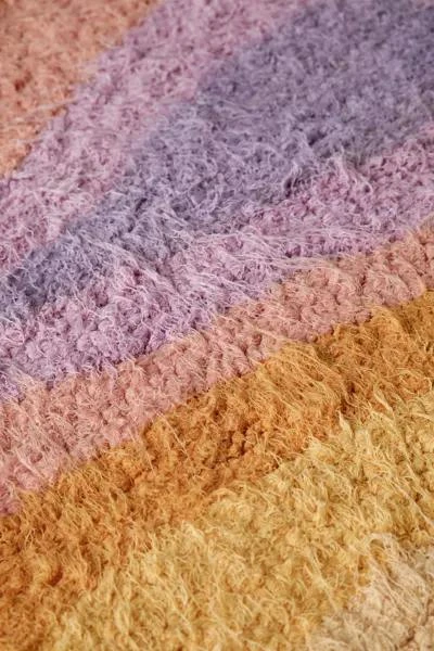 Urban Outfitters Ombre Swirl Shag Rug 3