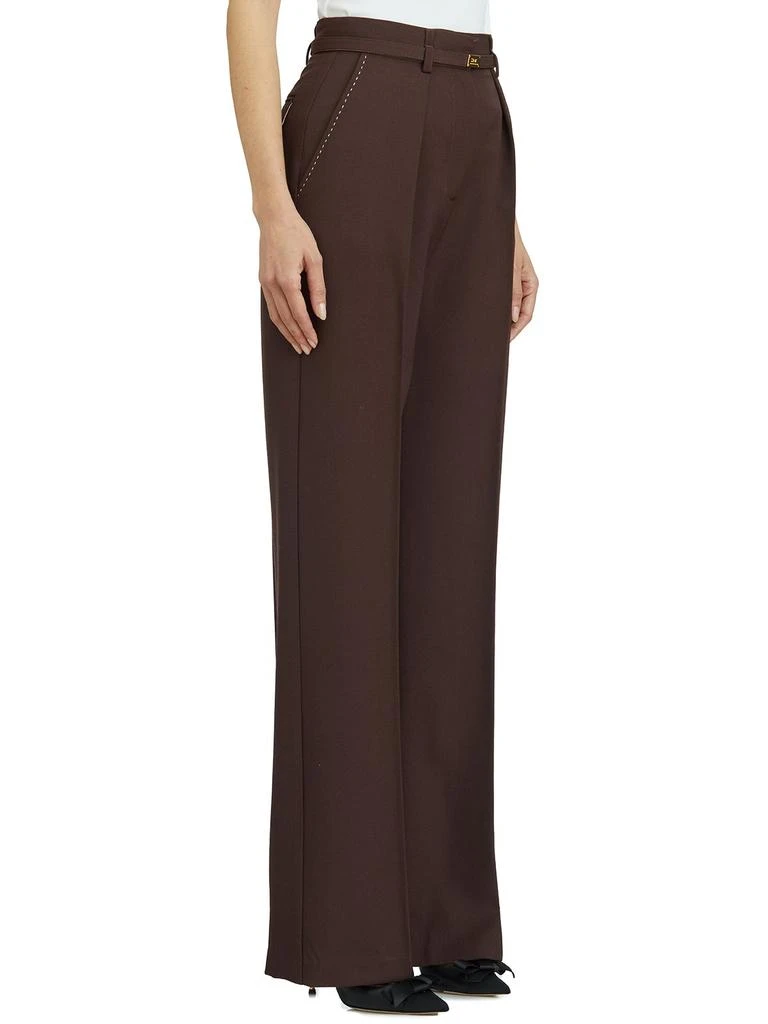 ELISABETTA FRANCHI Elisabetta Franchi Contrast Topstitched Cool Trousers 3