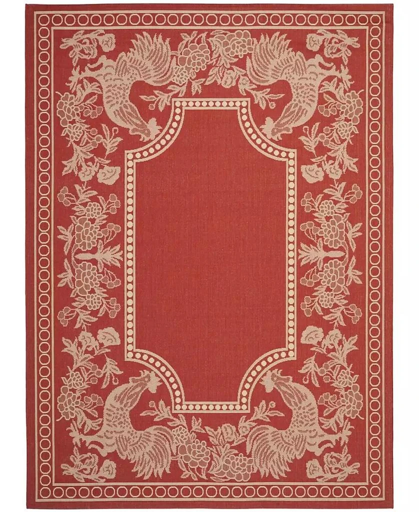 Safavieh Courtyard Red and Natural Sisal Weave Area Rug Collection