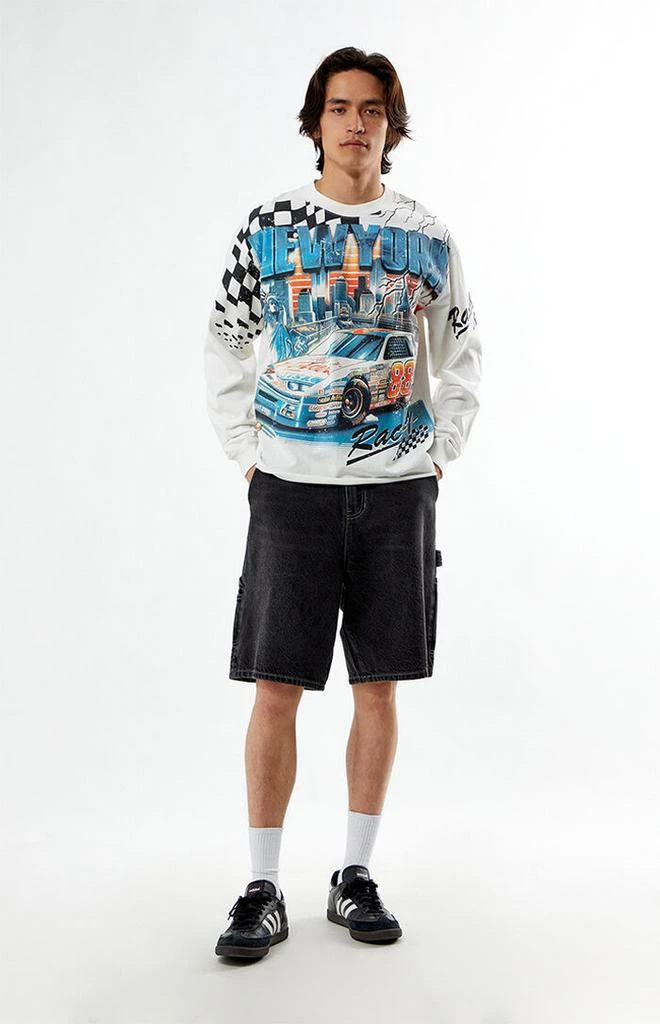 PacSun New York Racing Cropped Long Sleeve T-Shirt 4
