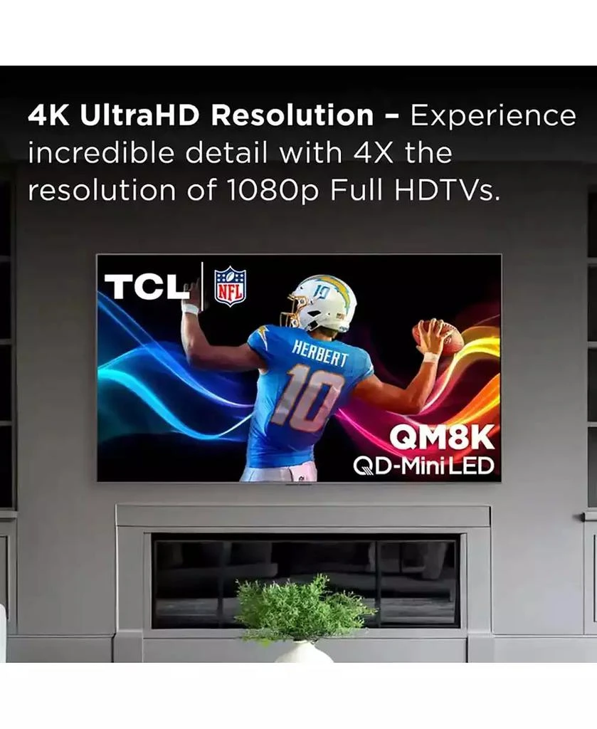 TCL 65" Class QM8K Series 4K QD-Mini LED UHD HDR Smart TV (2025) - 65QM8K 4