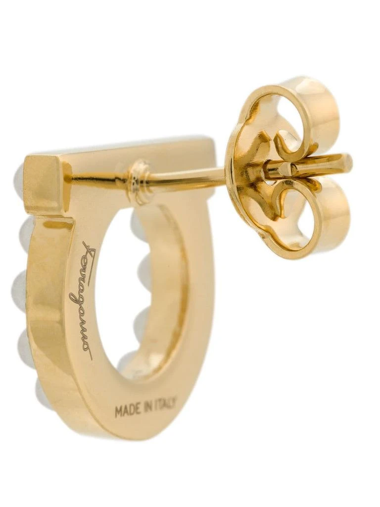 Salvatore Ferragamo FERRAGAMO - Gancini Pearls Earrings 4