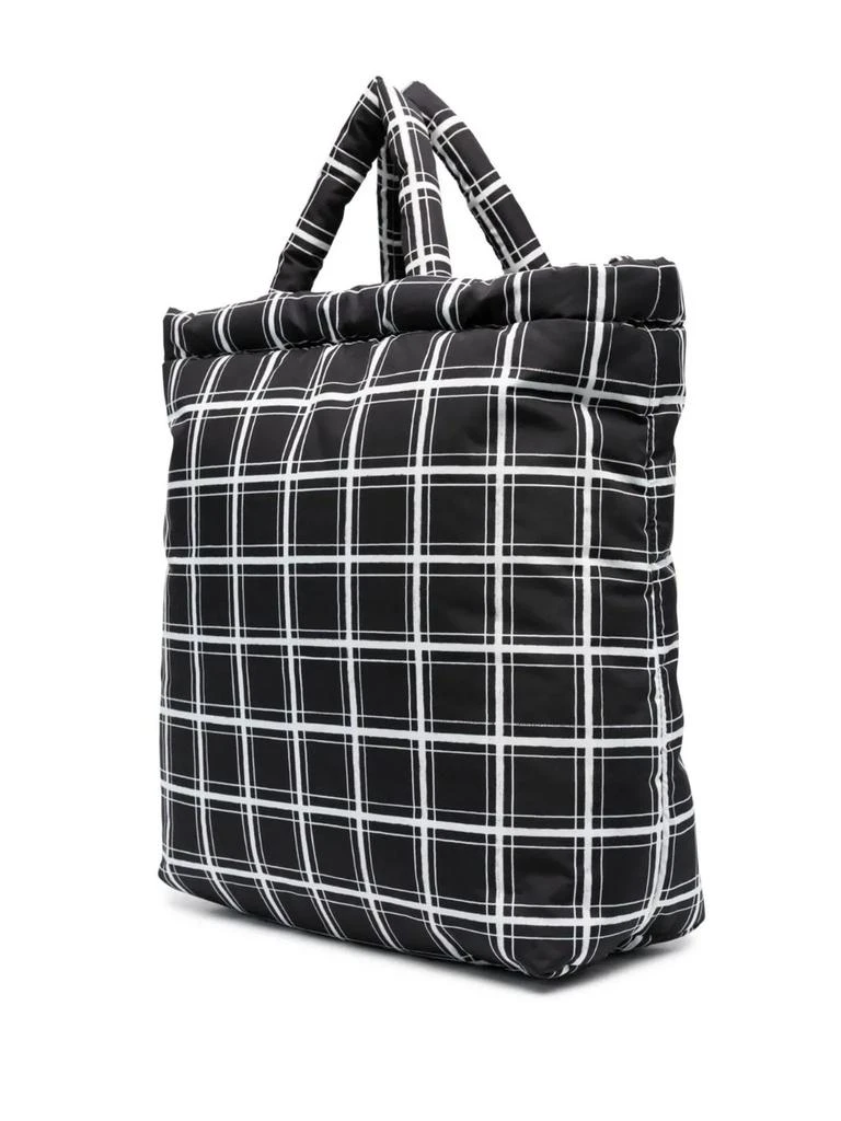 Marni Black And White Checkered Tote Bag 2