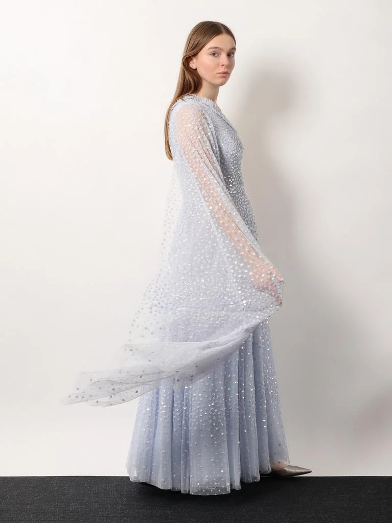 Needle & Thread One-shoulder long dress with sequins 2