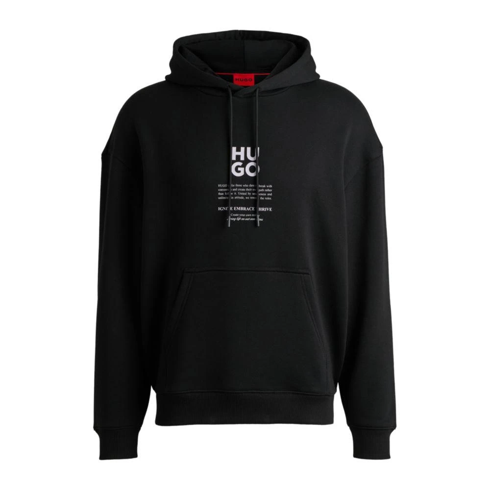 Hugo Boss Hoodie with flame-floral artwork 1