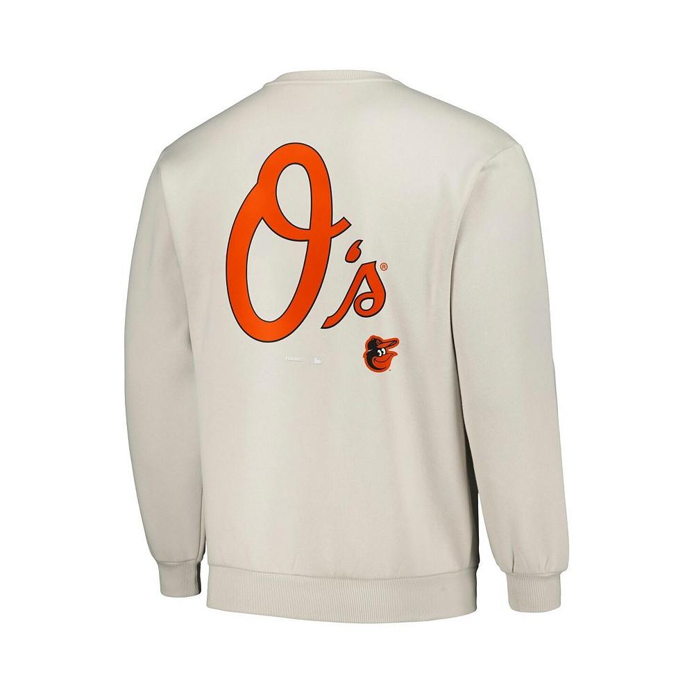 PLEASURES Men's Gray Baltimore Orioles Ballpark Pullover Sweatshirt