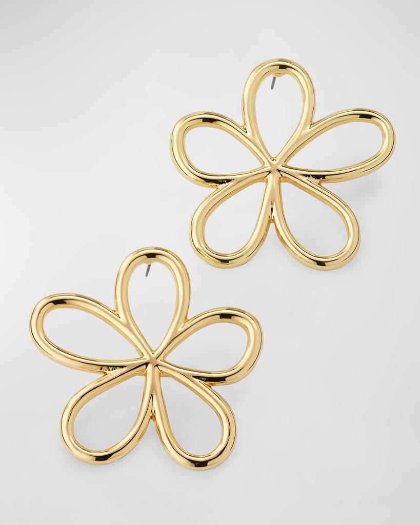 BAUBLEBAR Jordy Gold-Plated Flower Earrings