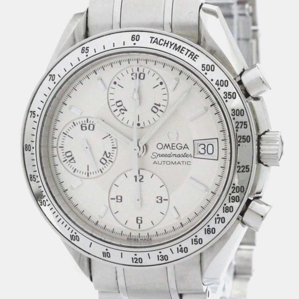 Omega Omega Silver Stainless Steel Speedmaster 3513.30 Automatic Men's Wristwatch 39 mm 1