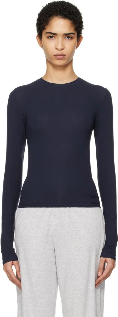 SKIMS Navy Fits Everybody Long Sleeve T-shirt 1