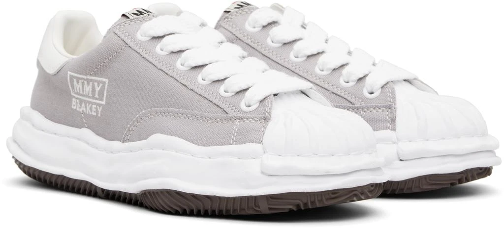 Maison MIHARA YASUHIRO Gray 'Blakey' OG Sole Canvas Sneakers 4