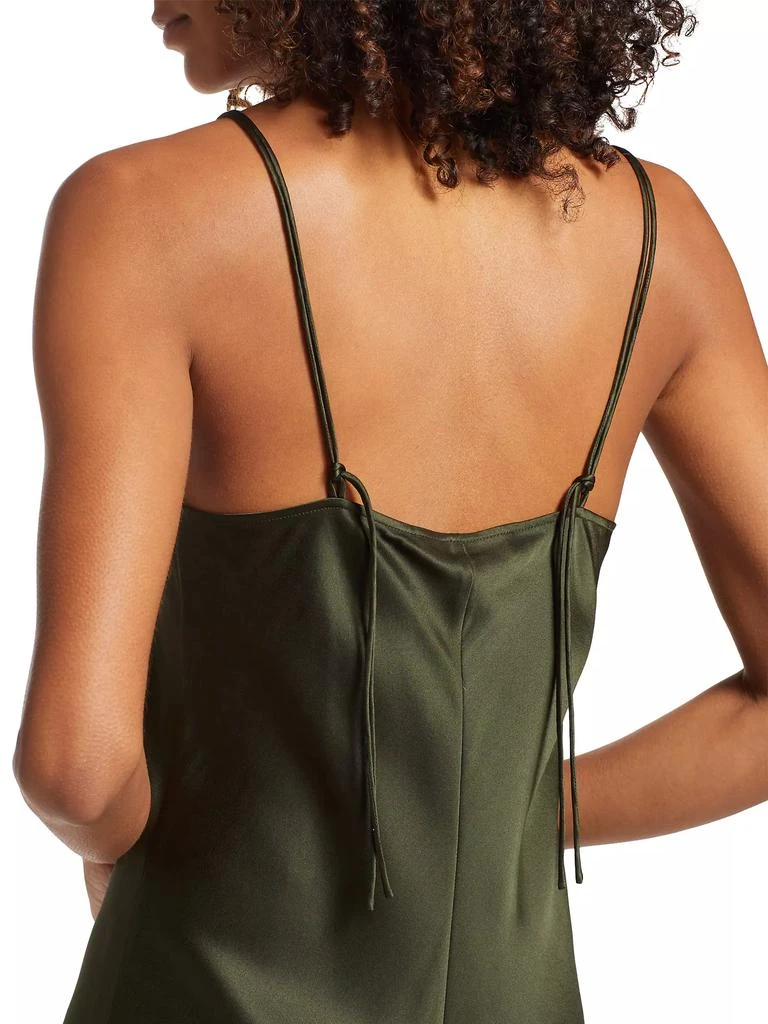 FRAME Silk Fitted Maxi Dress 6