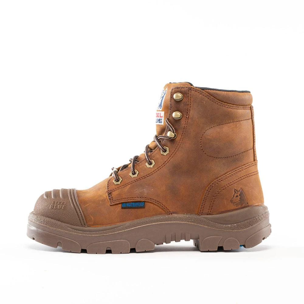 Steel Blue Work Boots Argyle Scuff 6 Inch Slip Resistant Steel Toe Work Boots 3