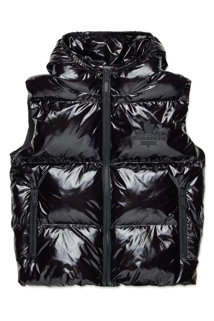 DSQUARED2 Dsquared2 Kids Glossy Hooded Padded Vest