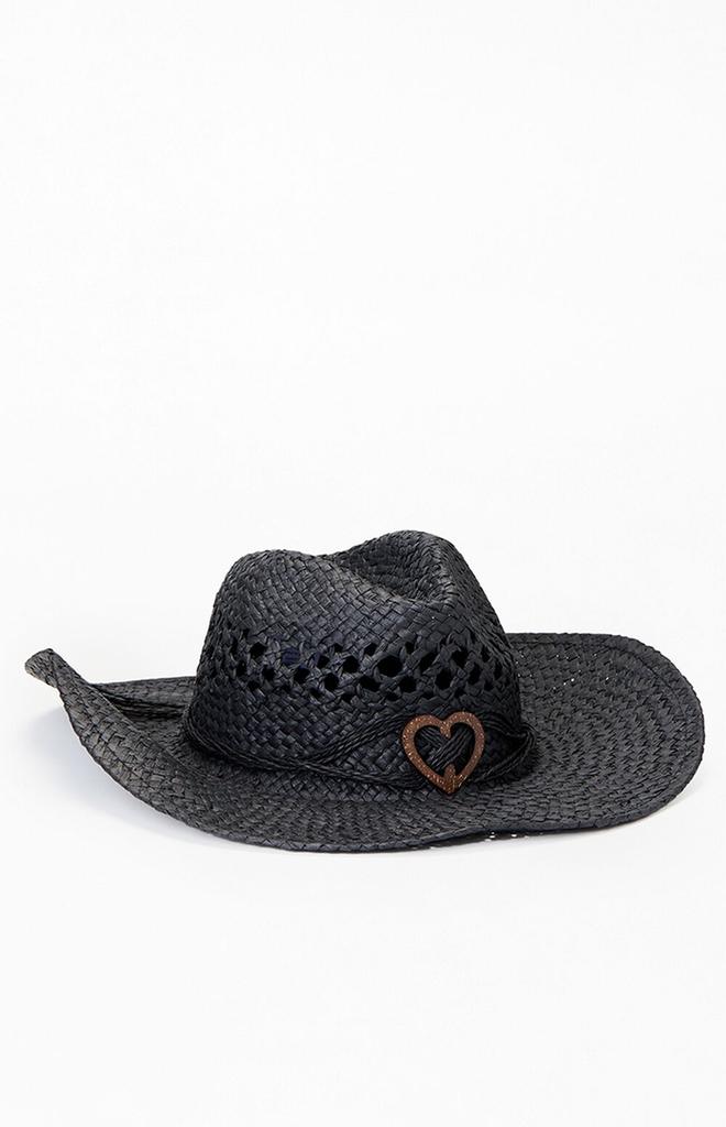 PacSun Straw Heart Cowboy Hat