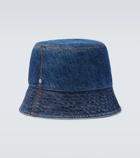 Loewe Logo denim bucket hat 4