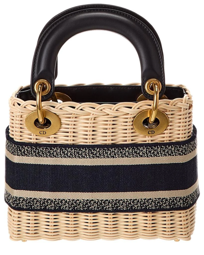 Dior Lady  Wicker Tote 2