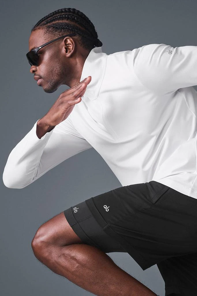 Alo Conquer 1/4 Zip Reform Long Sleeve - Stealth Green 5