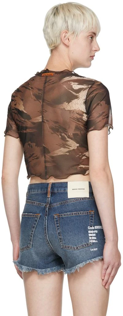 Heron Preston Brown Nylon T-Shirt 3