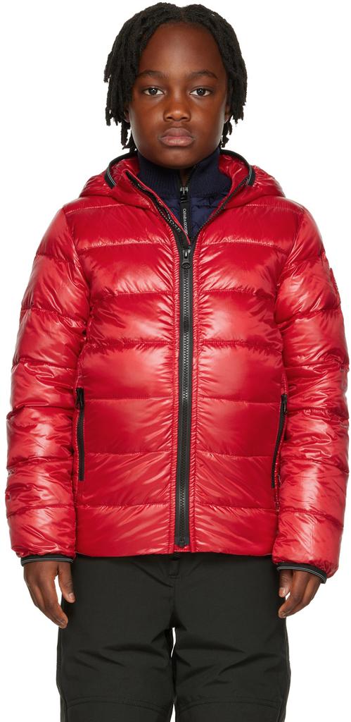 Canada Goose Kids Kids Red Crofton Hoody Down Jacket S SPORTS OUTDOOR Free Shipping BeyondStyle