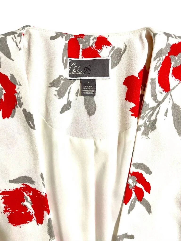 Chelsea28 Chelsea28 - Women's Floral Print Open Front 3 Quarter Sleeve Blazer 3