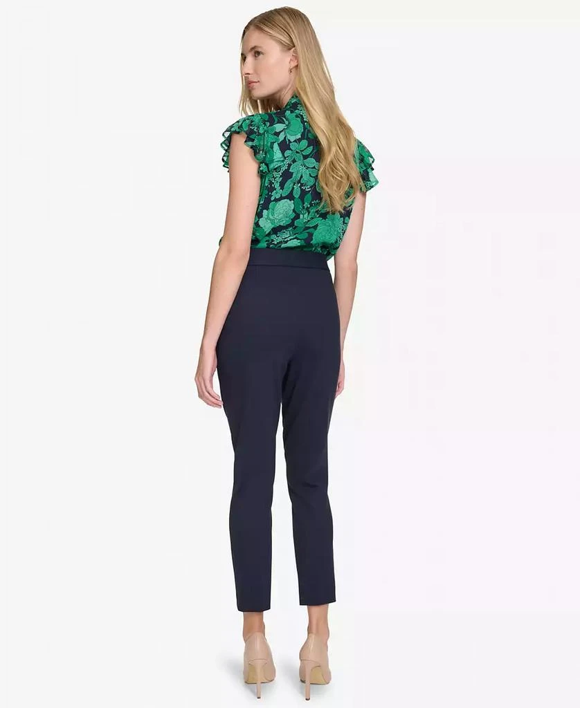 Tommy Hilfiger Women's Mid-Rise Ponte Skinny Ankle Pants 5