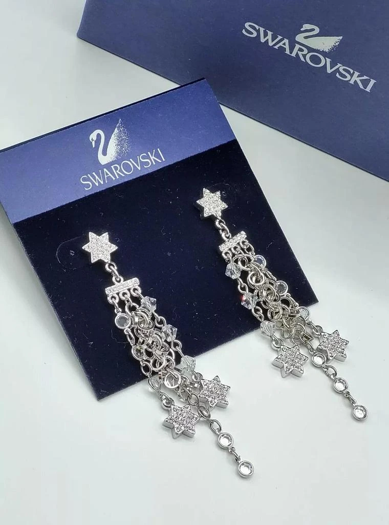 Swarovski Women
s Chain Dangle Star Earrings 3