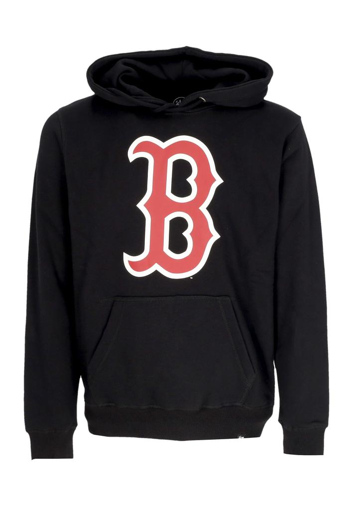 47 Brand Men's hoodie Mlb Backer Burnside Hoodie Bosred Jet Black