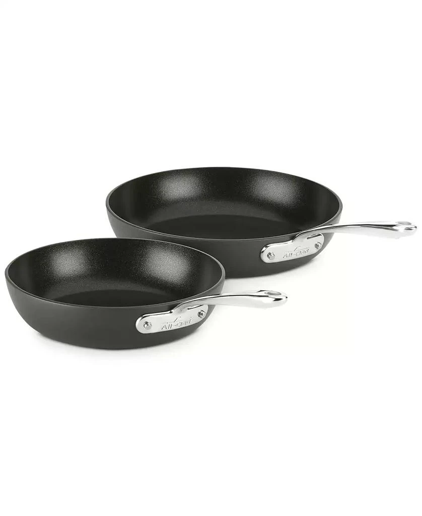 All-Clad Essentials Hard Anodized Nonstick Cookware Set, 2-piece Fry Pan Set 1