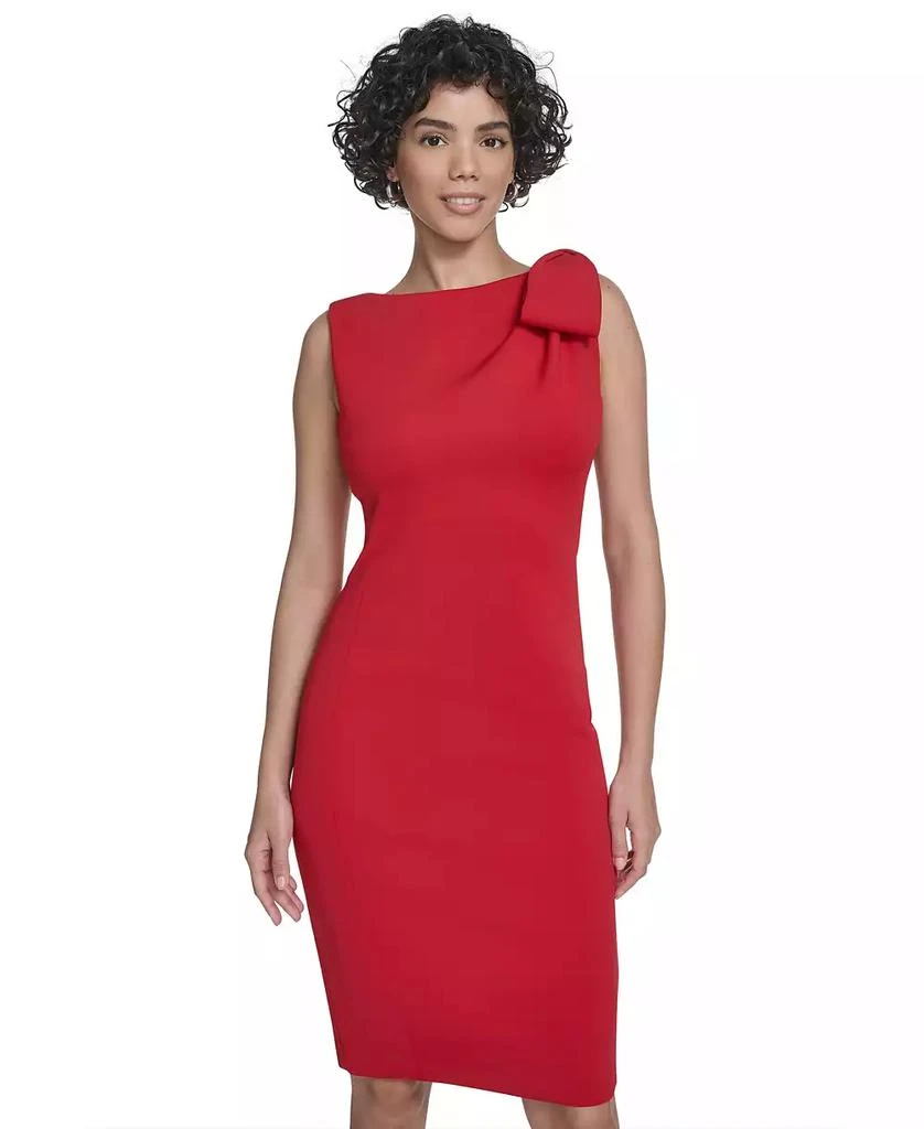 strapless open back dress Calvin Klein red linen pleated skirt set – Moore Vintage Archive