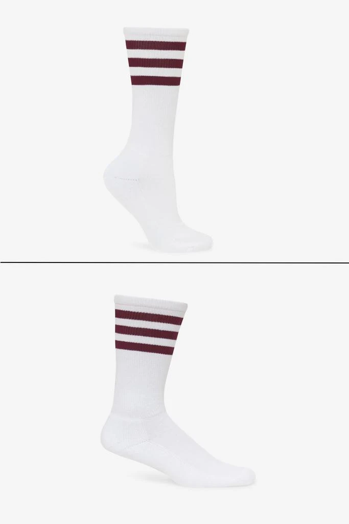 Los Angeles Apparel CALFSOCK - Unisex 3-Stripe Calf Sock 19