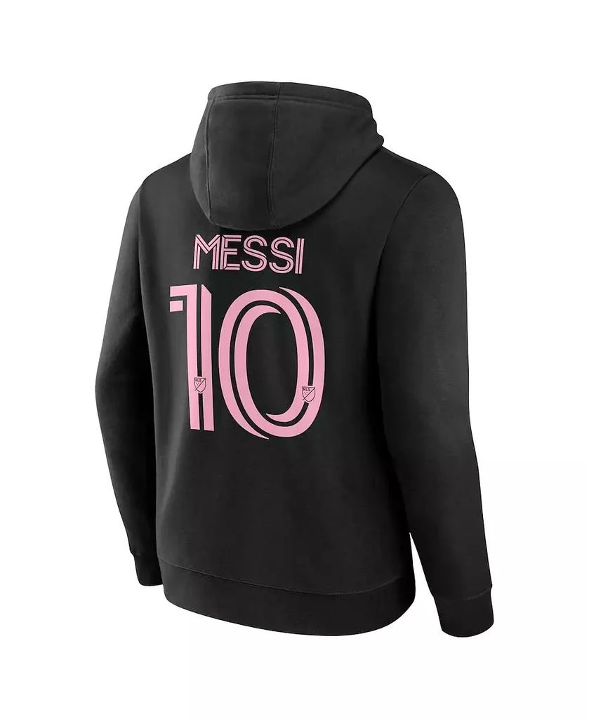 Fanatics Men's Lionel Messi Inter Miami CF Authentic Stack Name Number Tri-Blend Pullover Hoodie 3