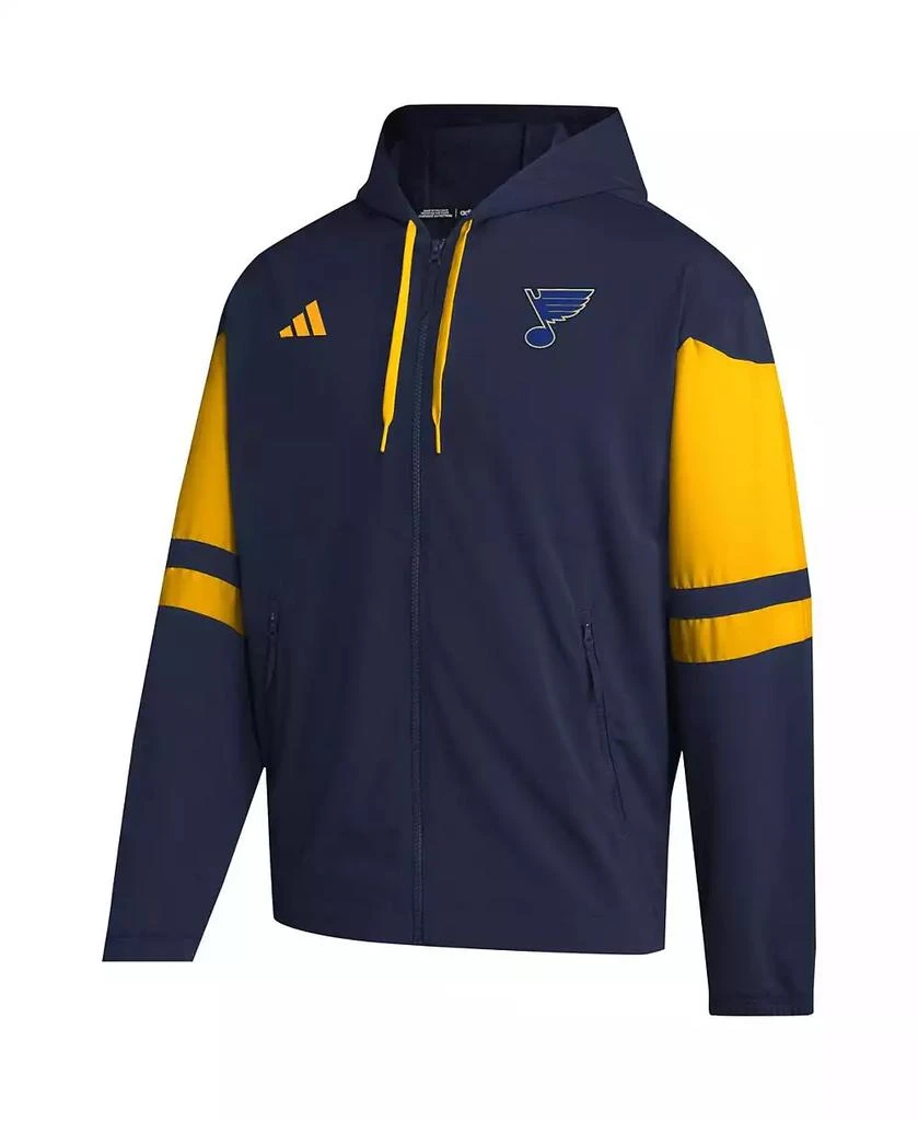 Adidas Men's Navy St. Louis Blues Full-Zip Hoodie 2