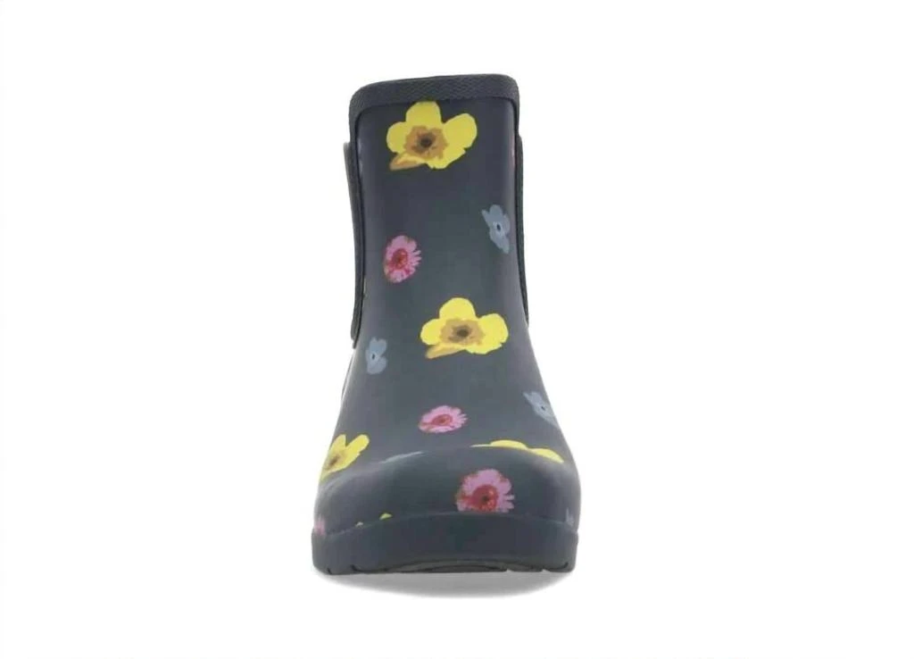 Chooka Chooka - Women Flower Print Rubber Pull On Waterproof Chelsea Rain Boots 3