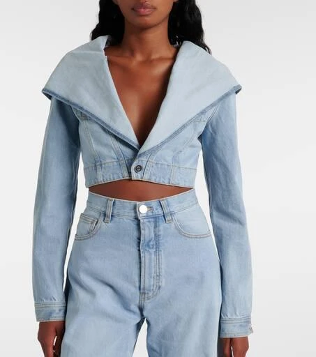 Alaïa Cropped denim jacket 6