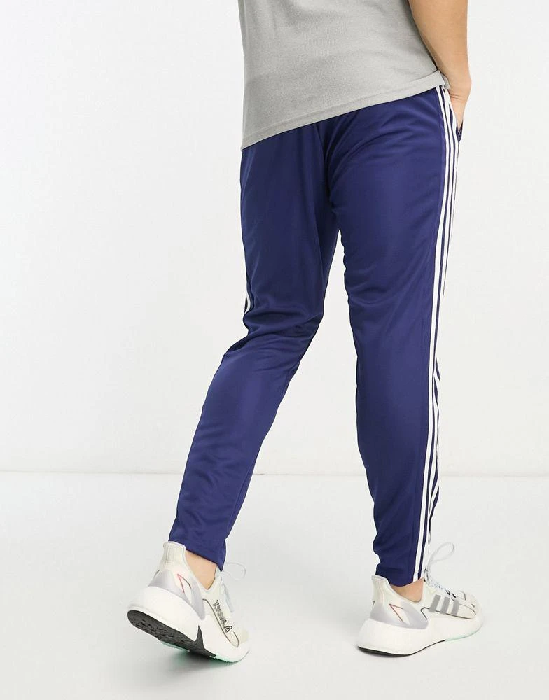 Adidas adidas Training Train Essentials 3 stripe joggers in navy 4