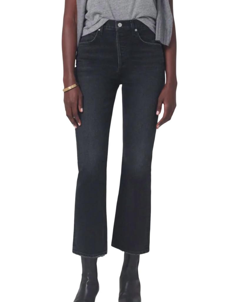 Citizens Of Humanity Isola Cropped Boot Jean In Stormy