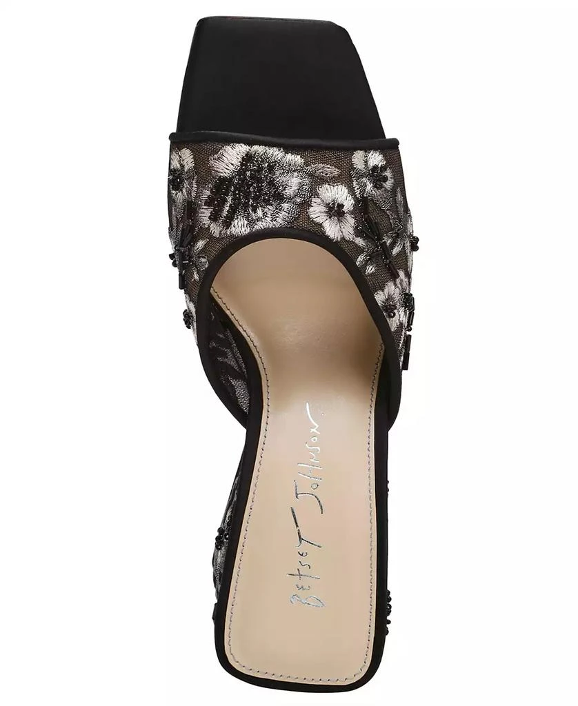 Betsey Johnson Women's Roo Embroidered Evening Sandals 4