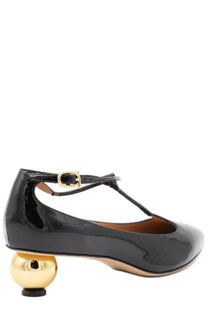 Salvatore Ferragamo Ferragamo Spherical Heel T-Strap Pumps 2