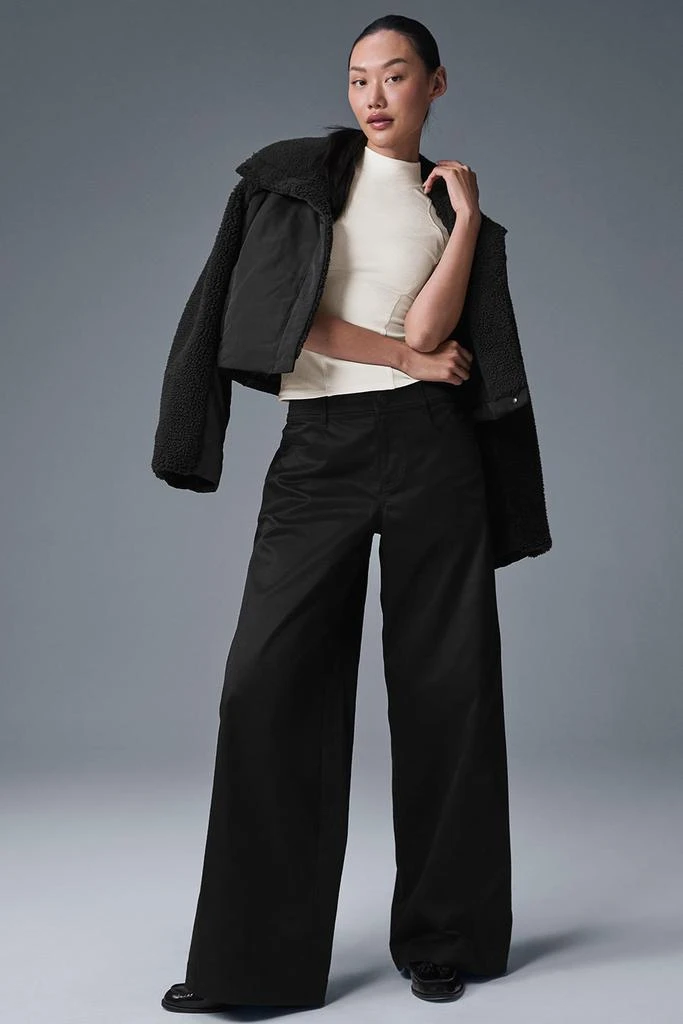 Alo Wanderlust Wide Leg Trouser - Black 1