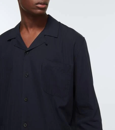 Sunspel Cotton long-sleeved pajama shirt 5