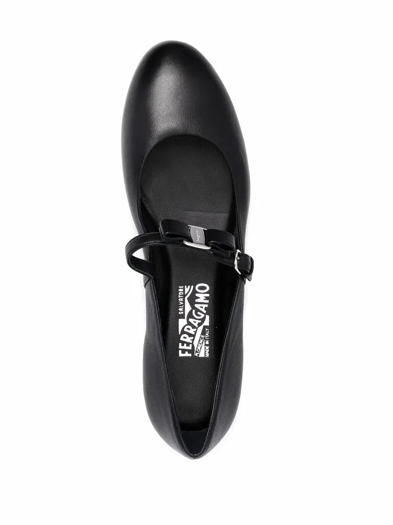 Salvatore Ferragamo Ferragamo Lizz Leather Ballerina Shoes 1
