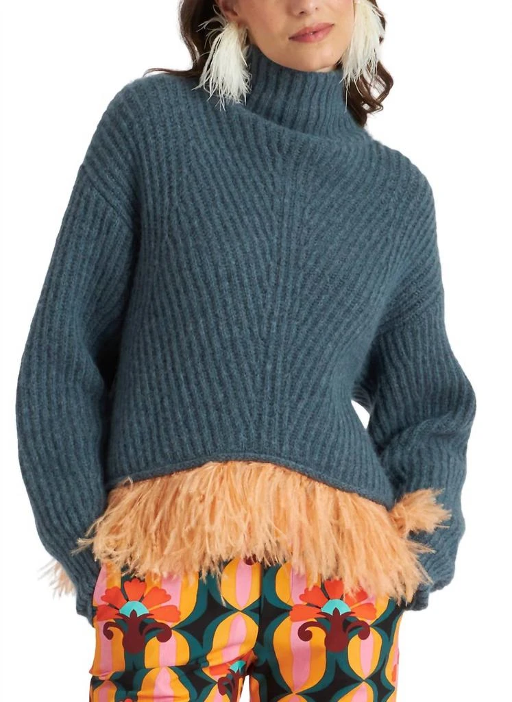 LA DOUBLE J High Kick Sweater with Feathers 1