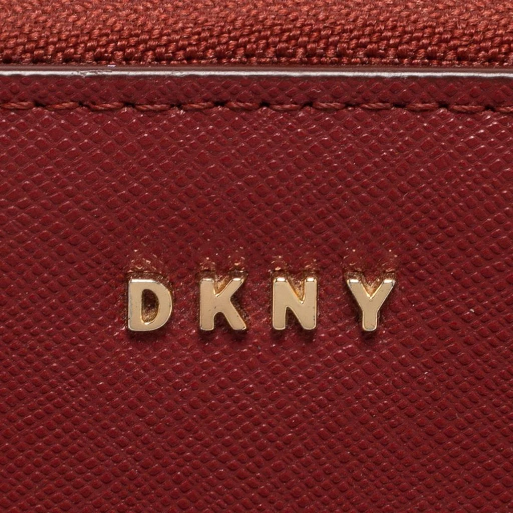 DKNY DKNY Red Leather Large Bryant Zip Around Clutch 10