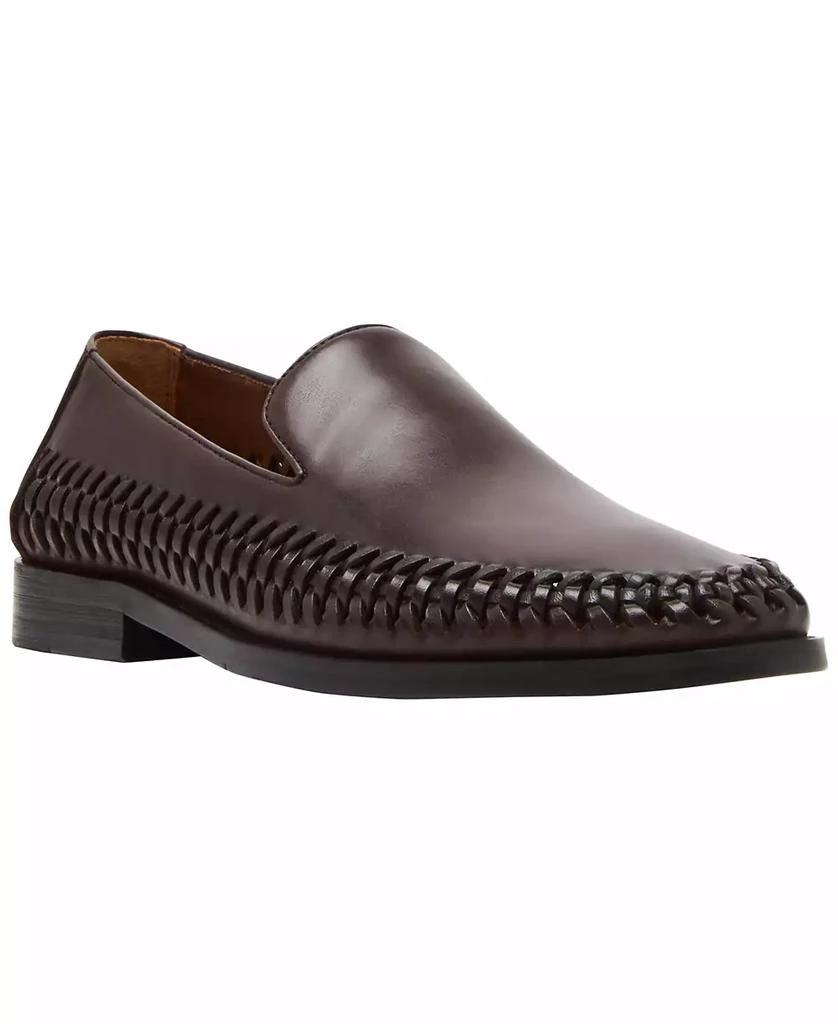 Steve Madden Men\'s Woven Leather Slip On Loafer black Size 12M soft soles Amazon.com | Steve Madden Men main image 3