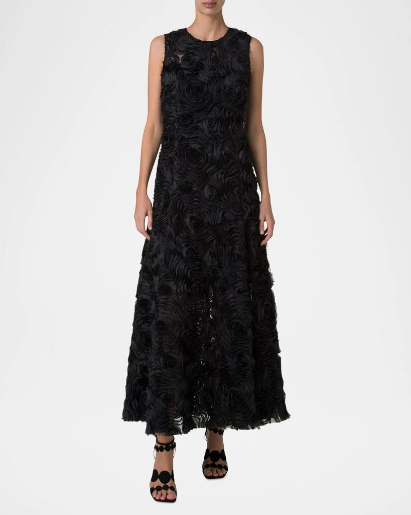 Akris Mixed-Media 3D Carnation Tulle Dress 2