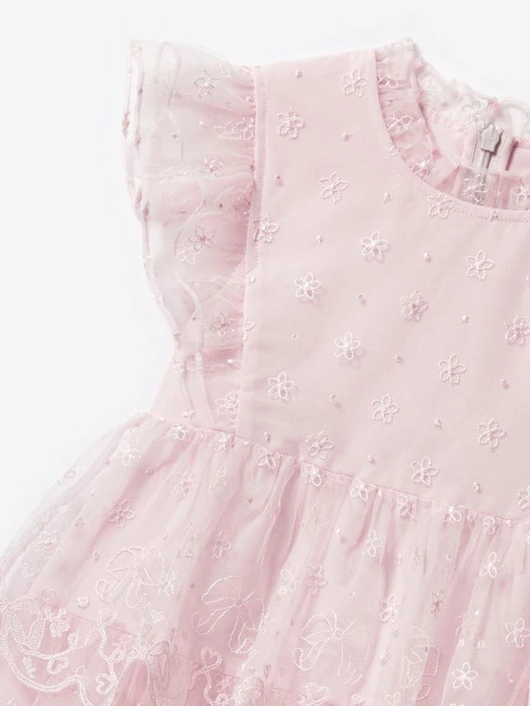 Self Portrait Self Portrait Girls Tulle Dress in Pink 5