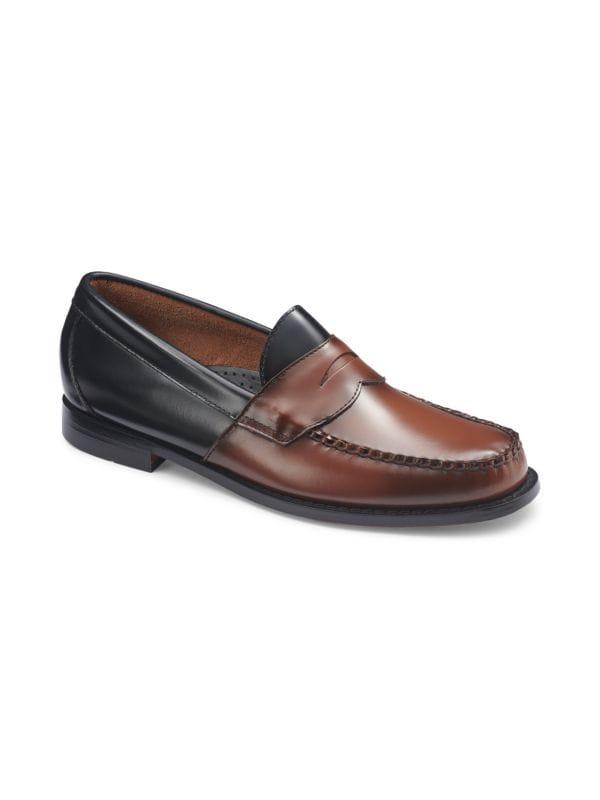 G.H. Bass Larson Two-Tonede Moccasin Penny Loafers