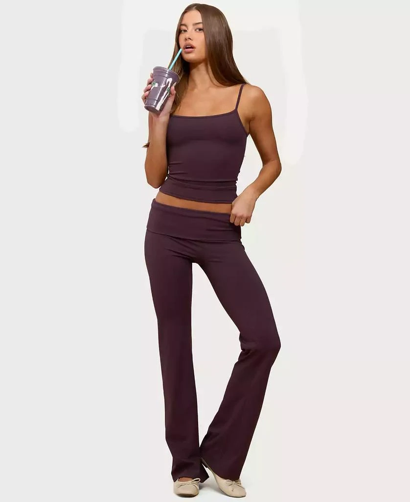 Edikted Women
s Oriane Foldover Flared Leggings 3